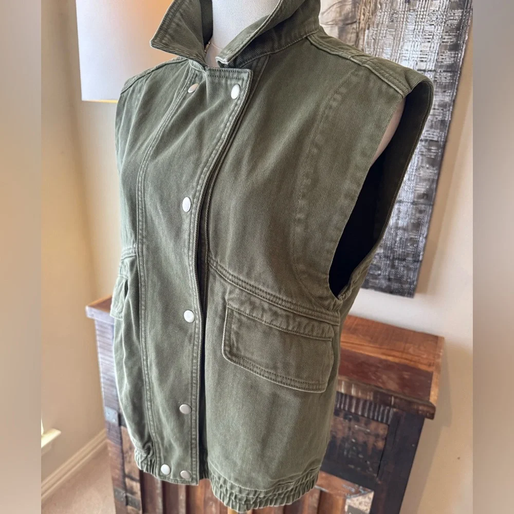 Miou Muse Green Utility Vest Size S/M - Picture 6 of 12